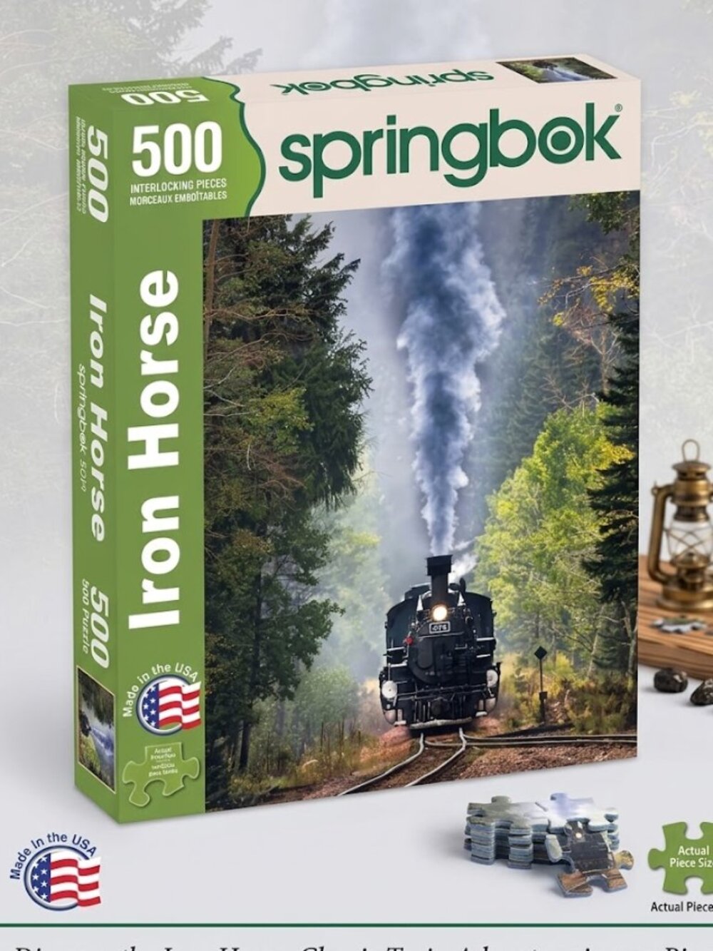 Springbok Iron Horse 500 Piece Jigsaw Puzzle - NEW Factory Sealed Made in USA